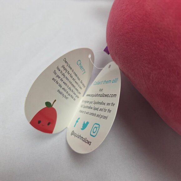 2020 KellyToy Squishmallows Cherry Fruit Squad Plush Stuffed Animal Toy 8" - Picture 7 of 8